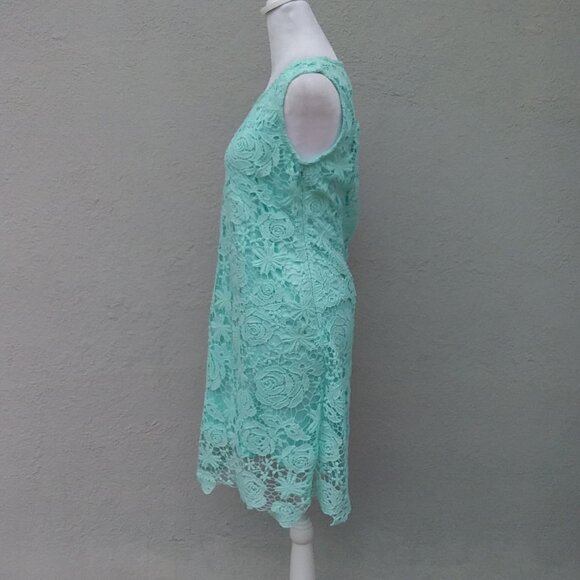 Anthropologie Solitaire Dress Lace Sleeveless Shift Dress New with Tags Med - Picture 5 of 7